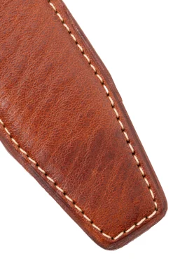 Medium Brown Natural Vegetable Tanned Leather Belt