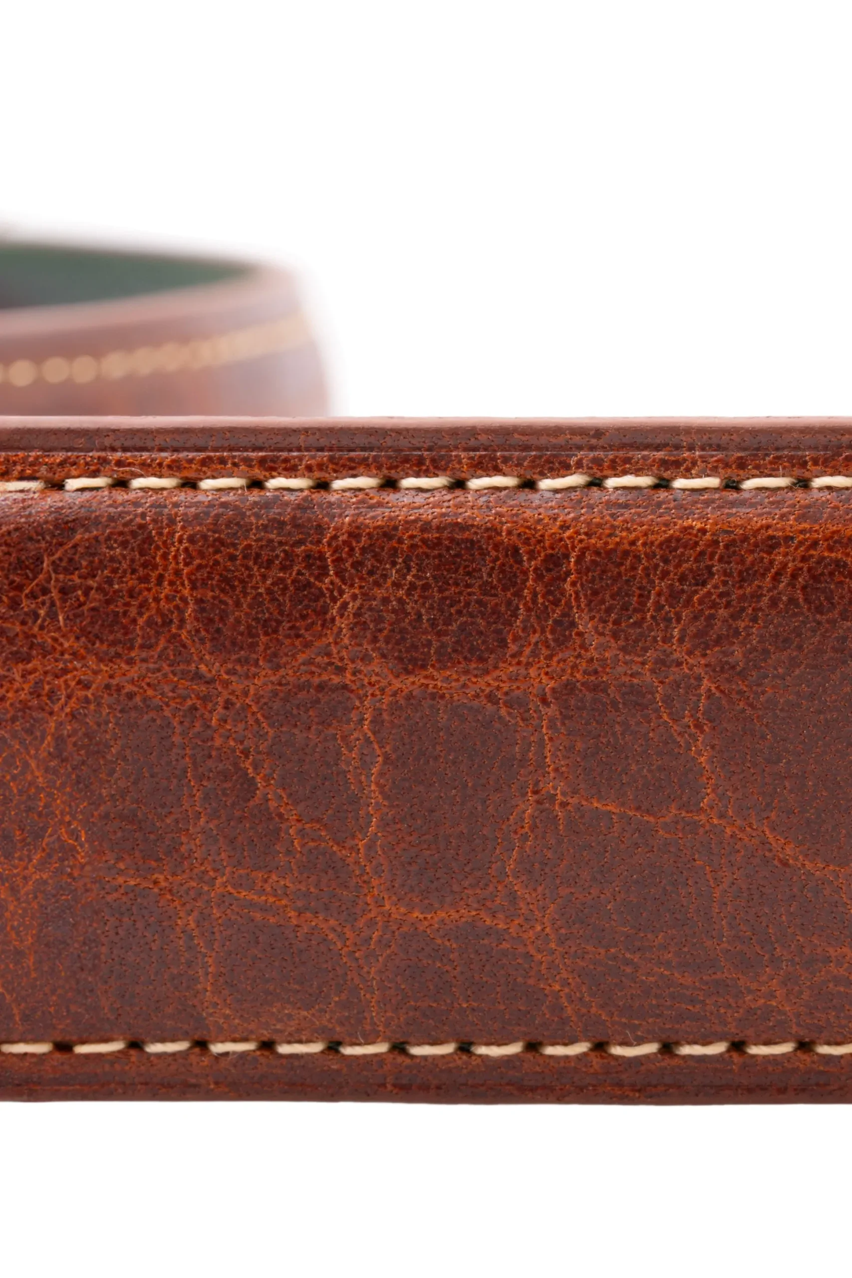 Medium Brown Natural Vegetable Tanned Leather Belt