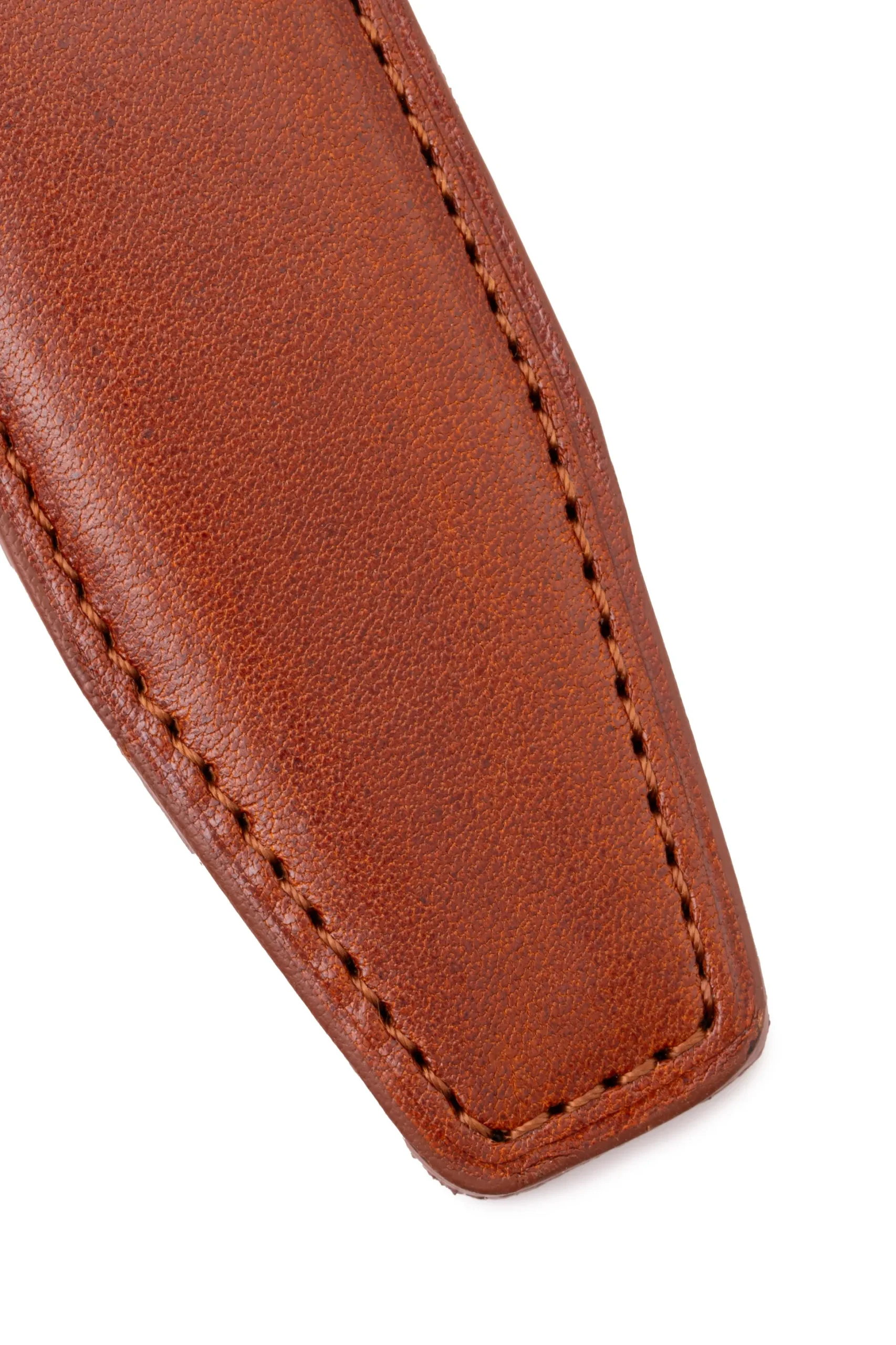 Medium Brown Vegetable Tanned Leather Belt