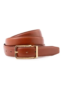 Medium Brown Vegetable Tanned Leather Belt