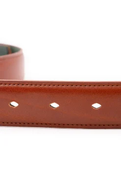 Medium Brown Vegetable Tanned Leather Belt