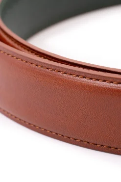 Medium Brown Vegetable Tanned Leather Belt