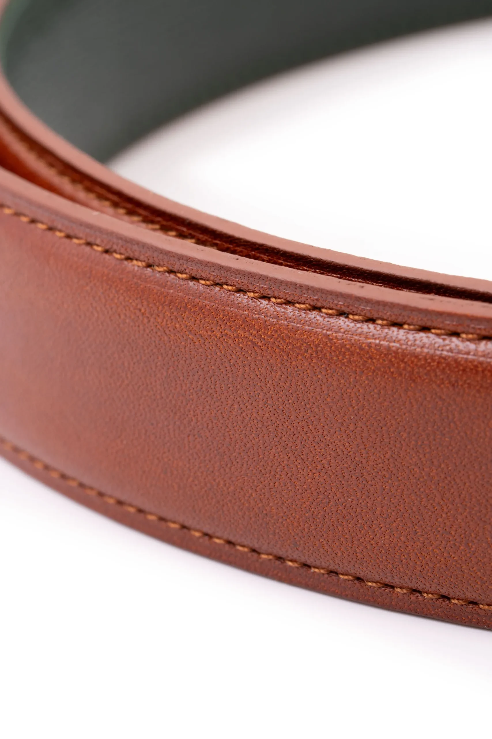 Medium Brown Vegetable Tanned Leather Belt