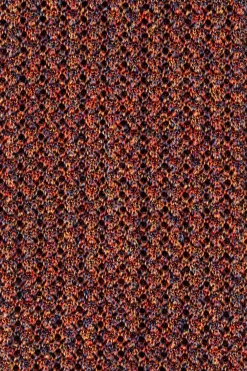 Melange Orange-Red Silk Knit Tie