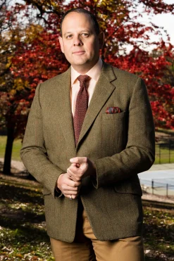 Melange Orange-Red Silk Knit Tie