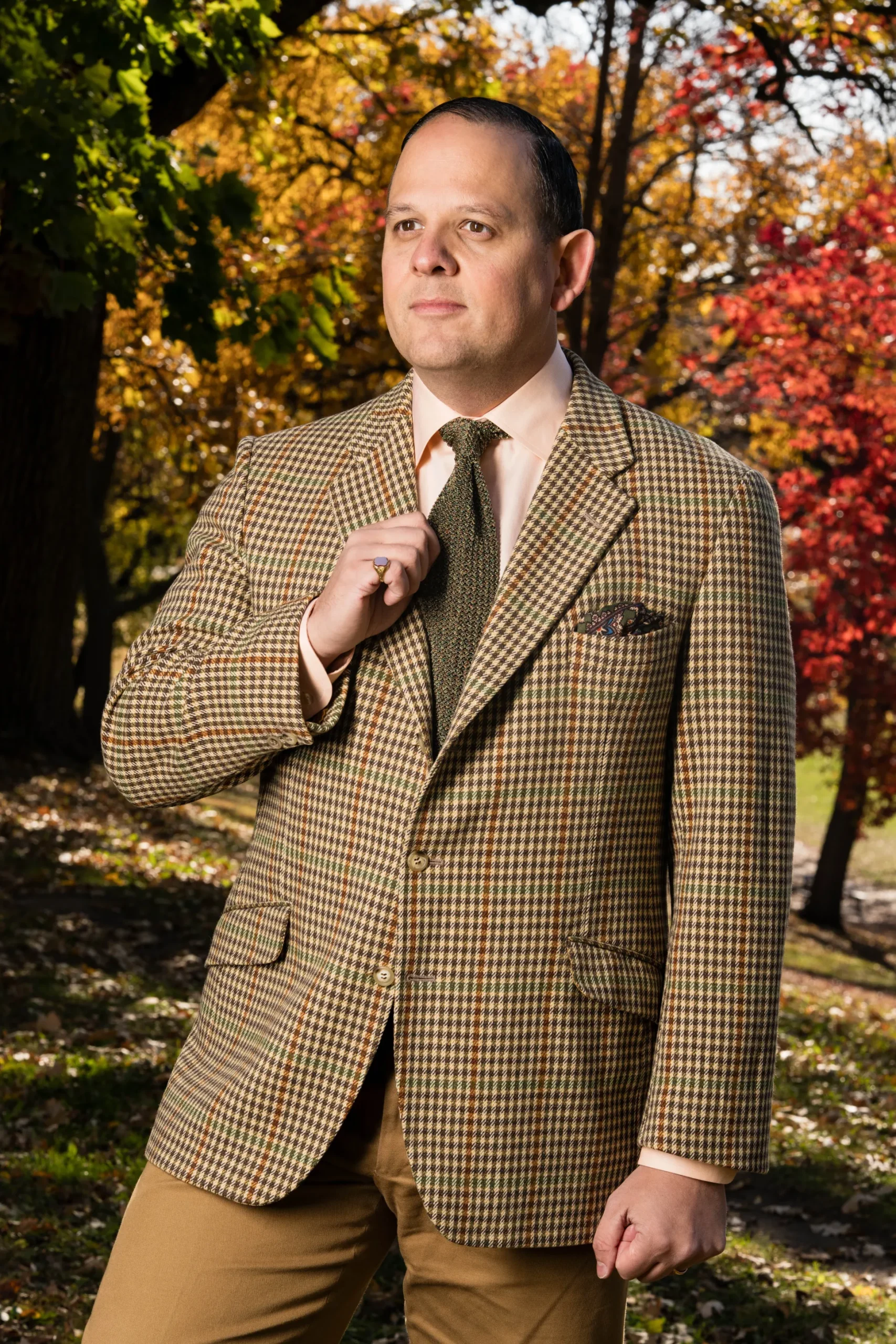 Melange Traditional Country Silk Knit Tie