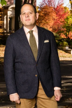 Melange Yellow & Brown Silk Knit Tie
