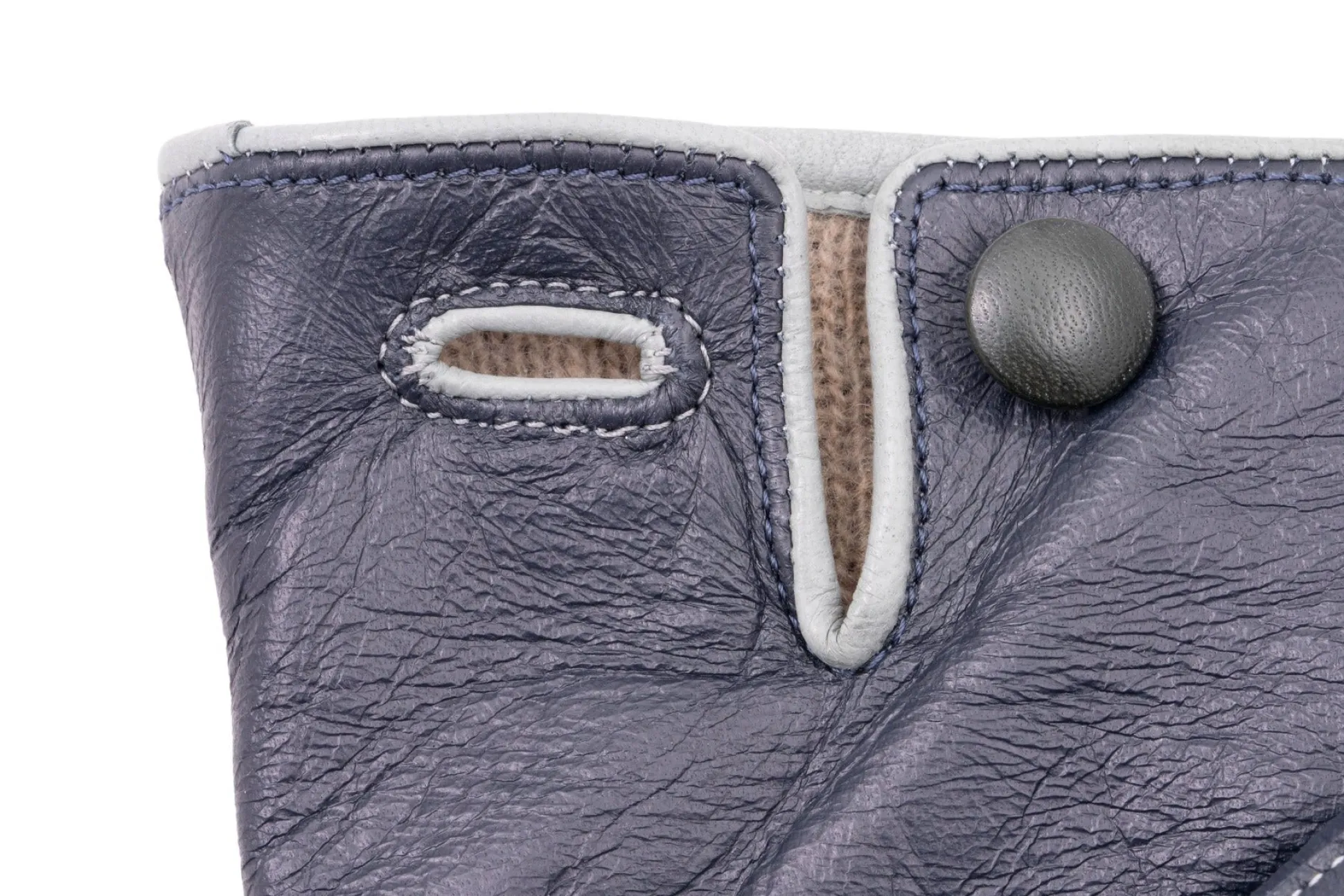 Midnight Blue Touchscreen Lamb Nappa Gloves