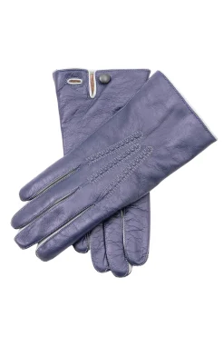 Midnight Blue Touchscreen Lamb Nappa Gloves