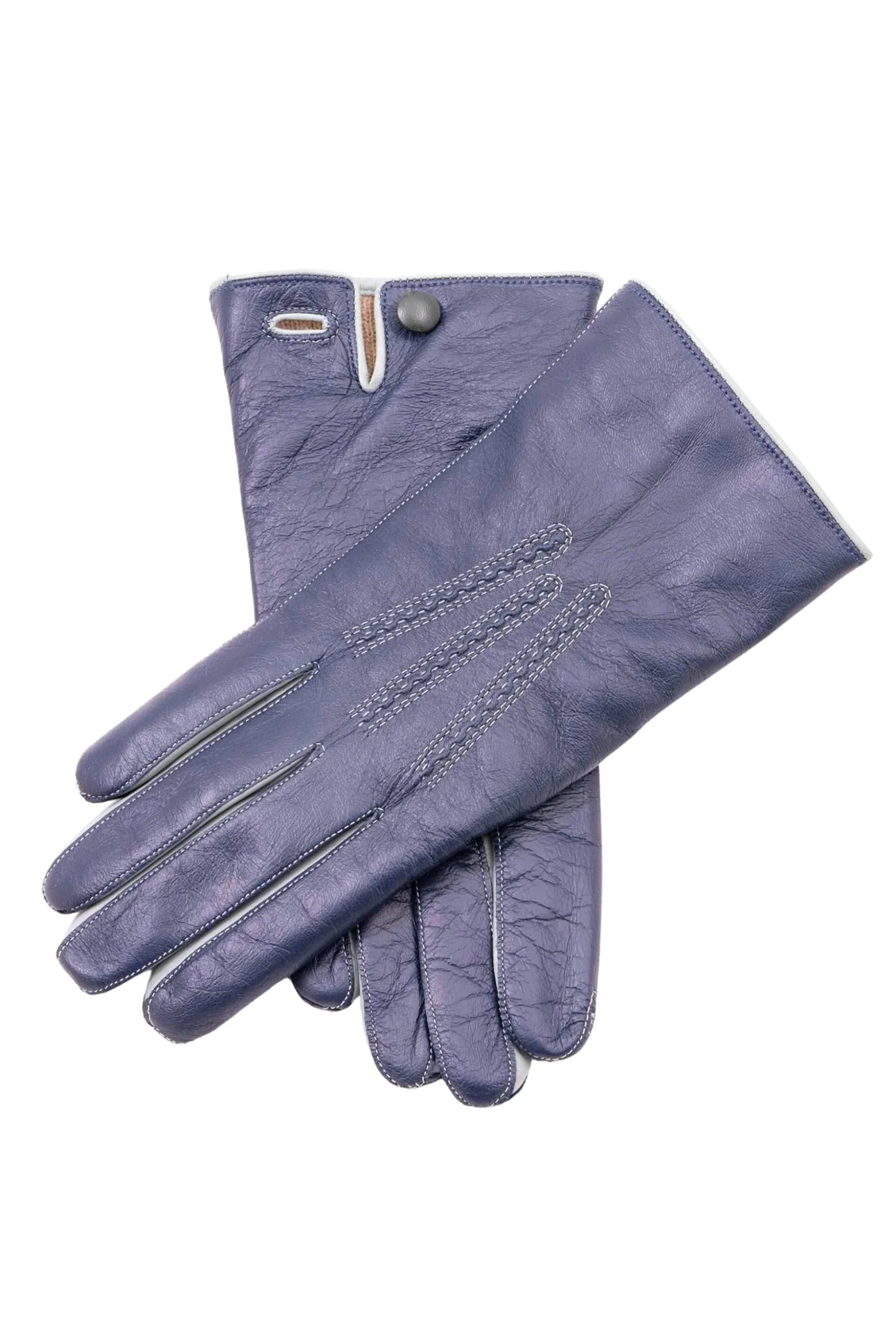 Midnight Blue Touchscreen Lamb Nappa Gloves