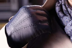 Midnight Blue Touchscreen Lamb Nappa Gloves