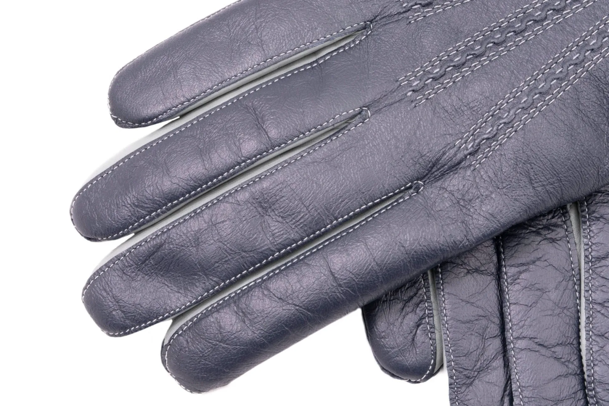 Midnight Blue Touchscreen Lamb Nappa Gloves