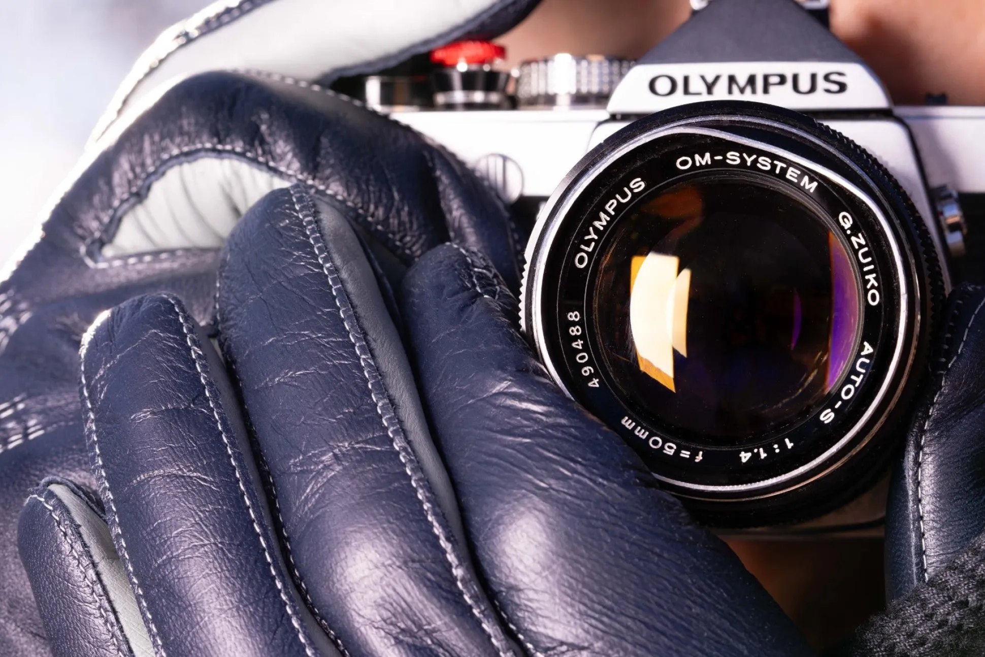 Midnight Blue Touchscreen Lamb Nappa Gloves