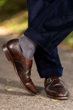 Midnight Navy Blue Stancliffe Corduroy Trousers