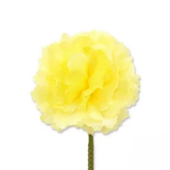 Mini Bright Yellow Carnation Silk Boutonnière Flower