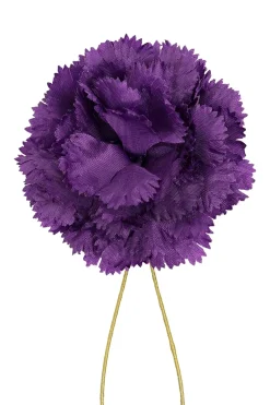 Mini Dark Purple Carnation Boutonnière Flower