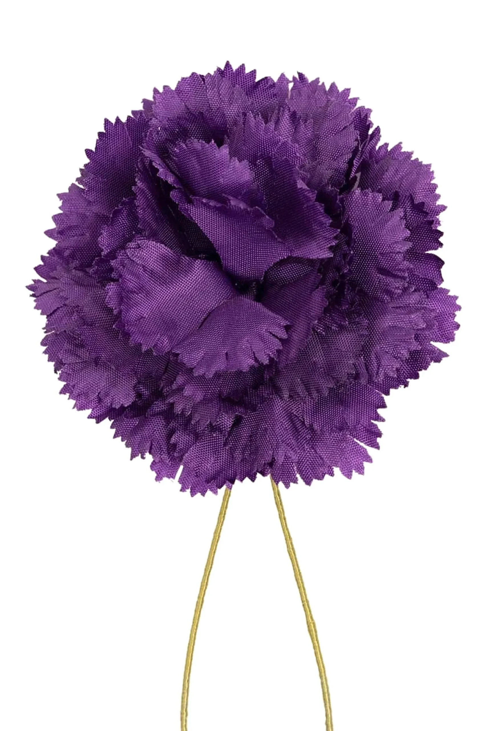 Mini Dark Purple Carnation Boutonnière Flower