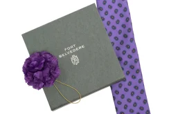 Mini Dark Purple Carnation Boutonnière Flower