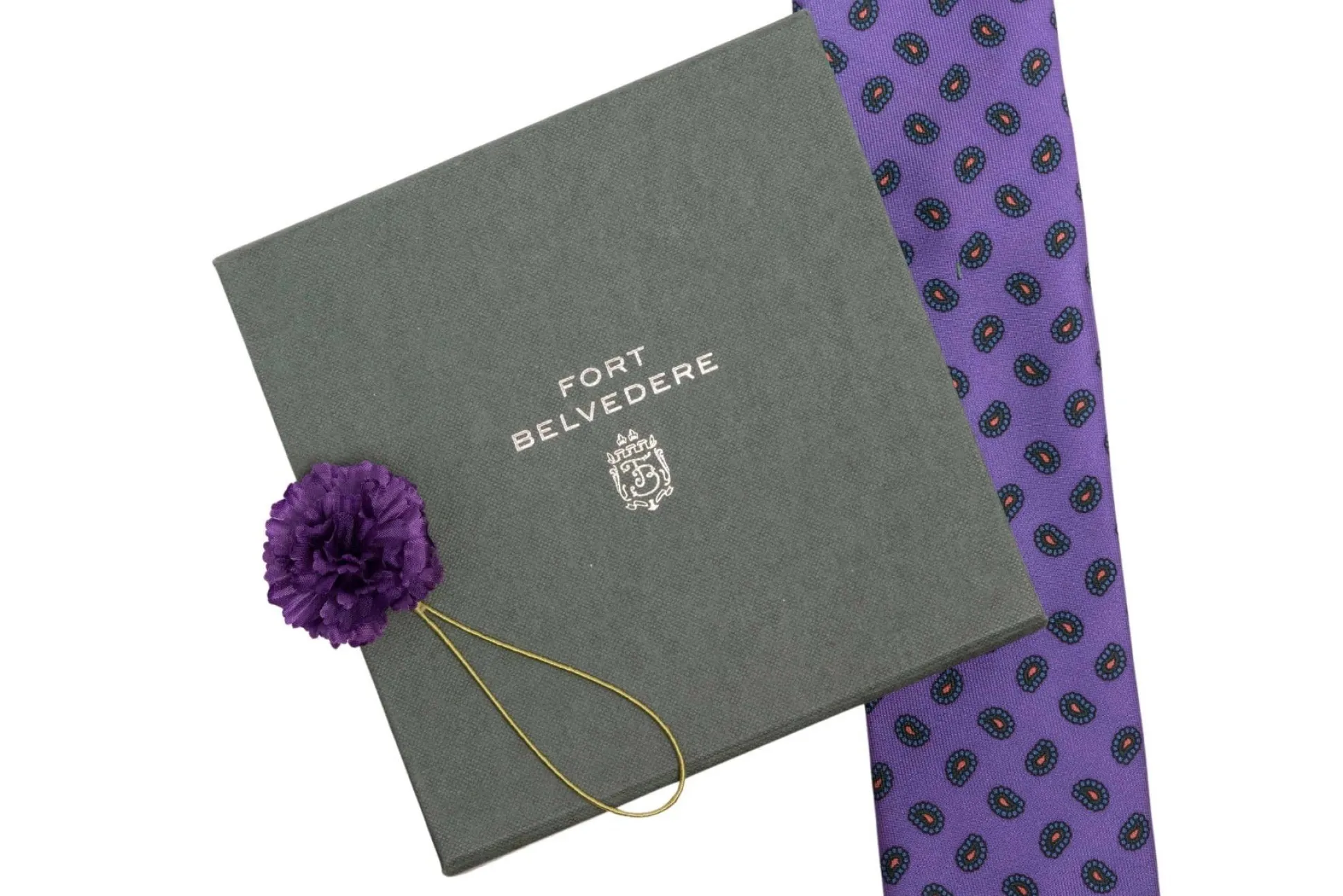Mini Dark Purple Carnation Boutonnière Flower