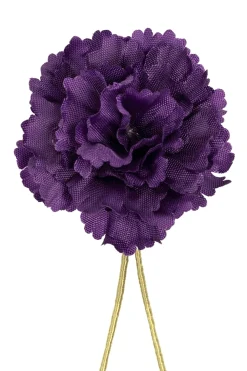 Mini Dark Purple Carnation Boutonnière Flower