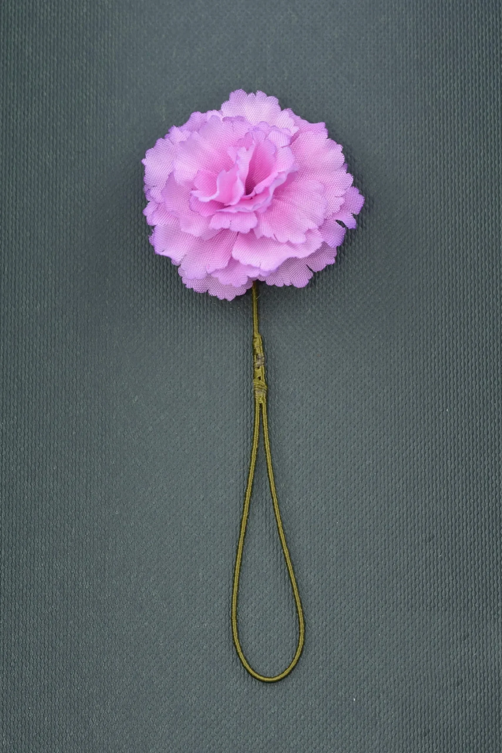 Mini Pink Carnation Silk Boutonnière Flower