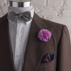 Mini Pink Carnation Silk Boutonnière Flower