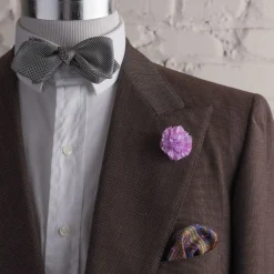 Mini Pink Carnation Silk Boutonnière Flower