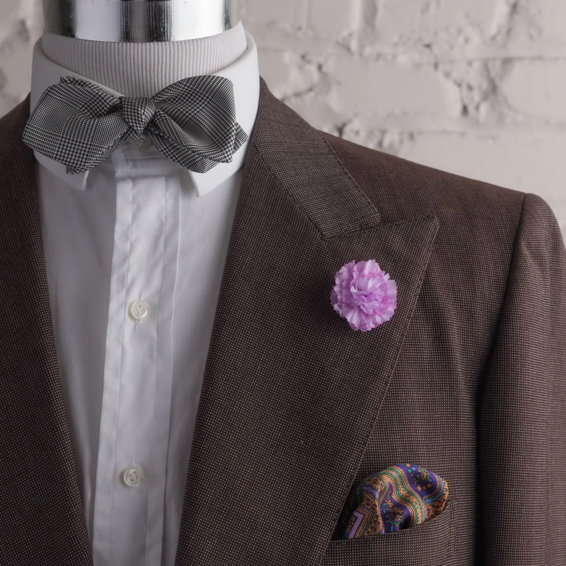 Mini Pink Carnation Silk Boutonnière Flower