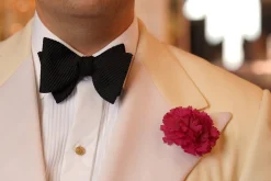 Mini Red Carnation Silk Boutonnière Flower