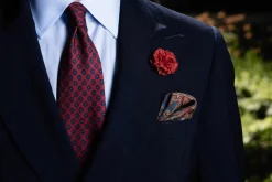 Mini Tuxedo Red Carnation Boutonnière Flower