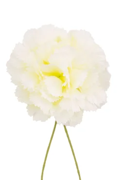 Mini White Carnation Silk Boutonnière Flower