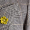 Mini Yellow Buttercup Boutonnière Flower