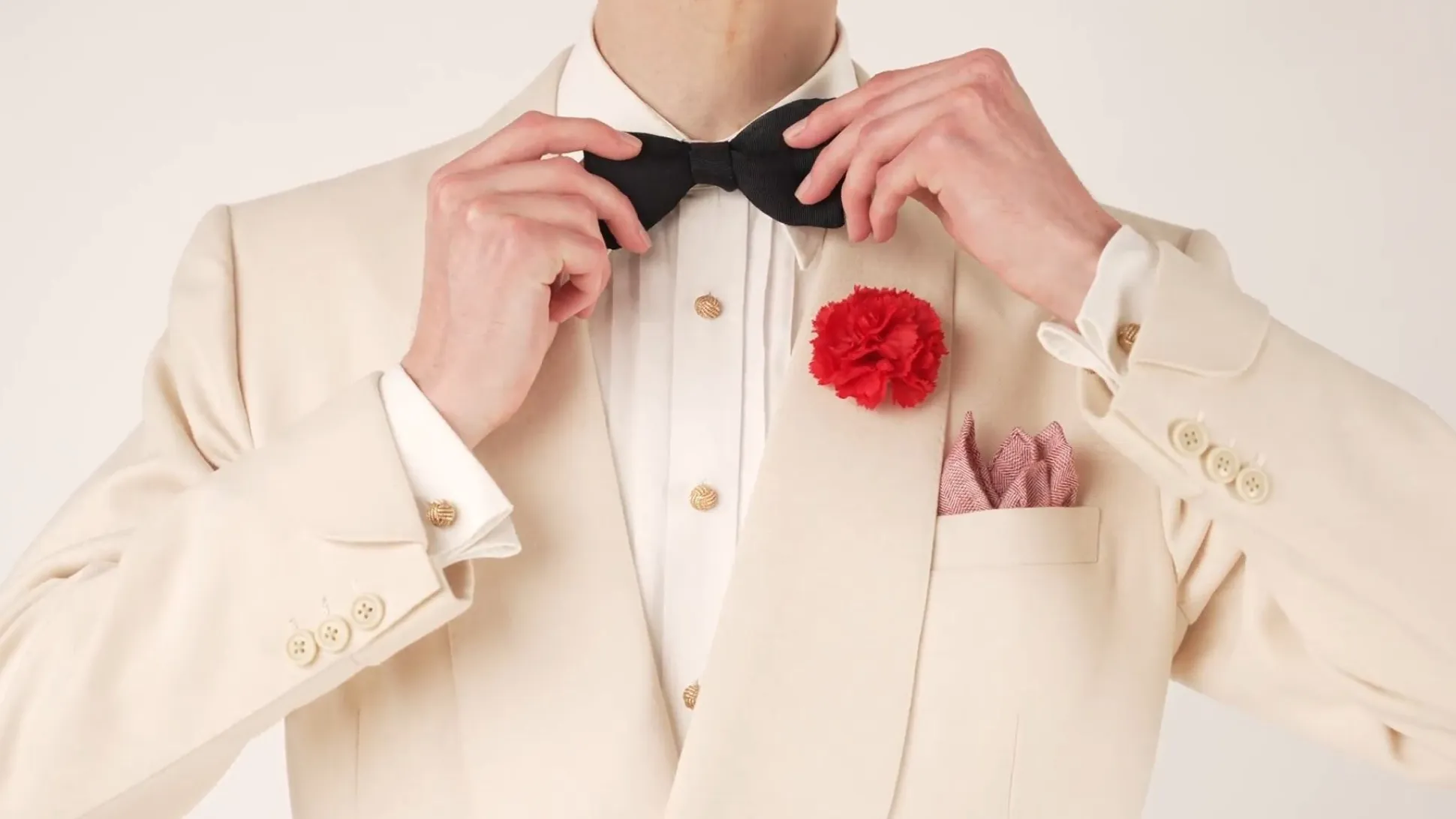 Monkey Fist Knot Rose Gold Vermeil Shirt Studs