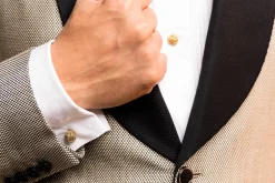 Monkey Fist Knot Yellow Gold Vermeil Cufflinks