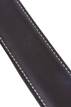 Navy Blue Museum Calf Leather Belt