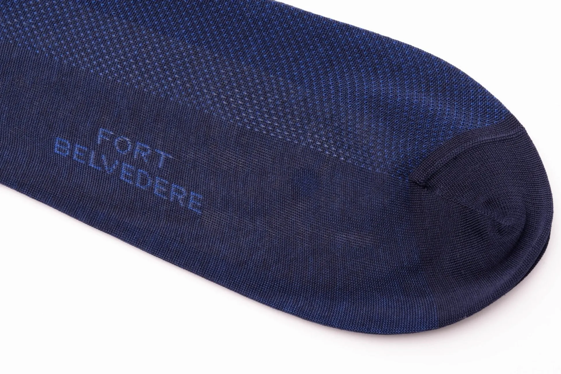 Navy Blue & Royal Blue Two-Tone Solid Socks