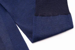 Navy Blue & Royal Blue Two-Tone Solid Socks