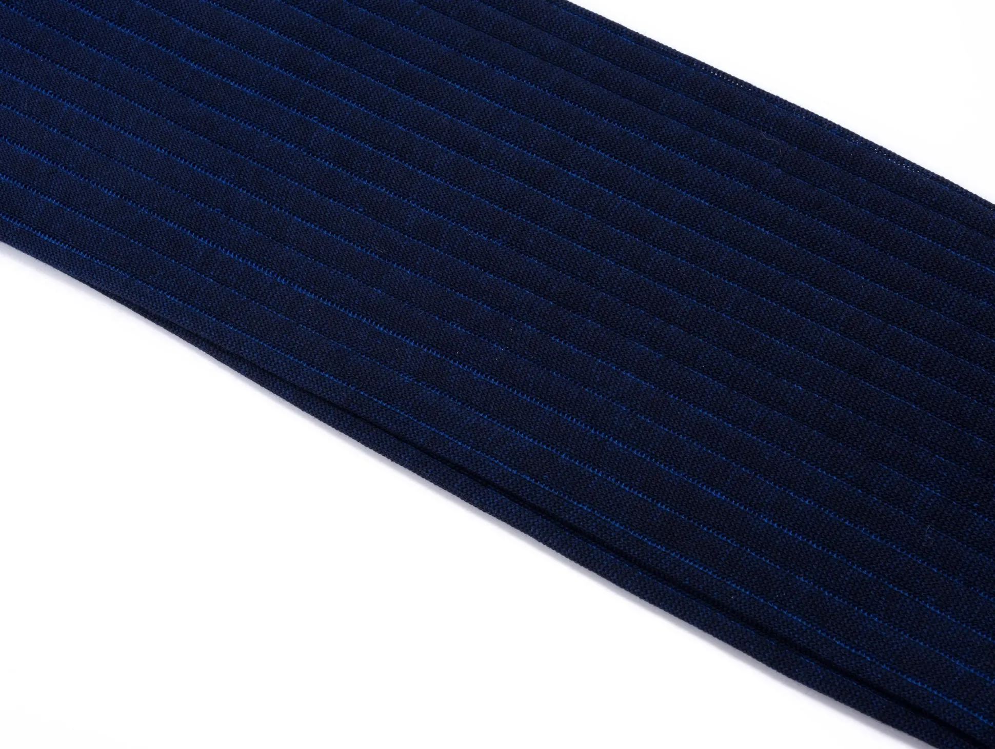 Navy & Blue Shadow Stripe Lightweight Cotton Socks