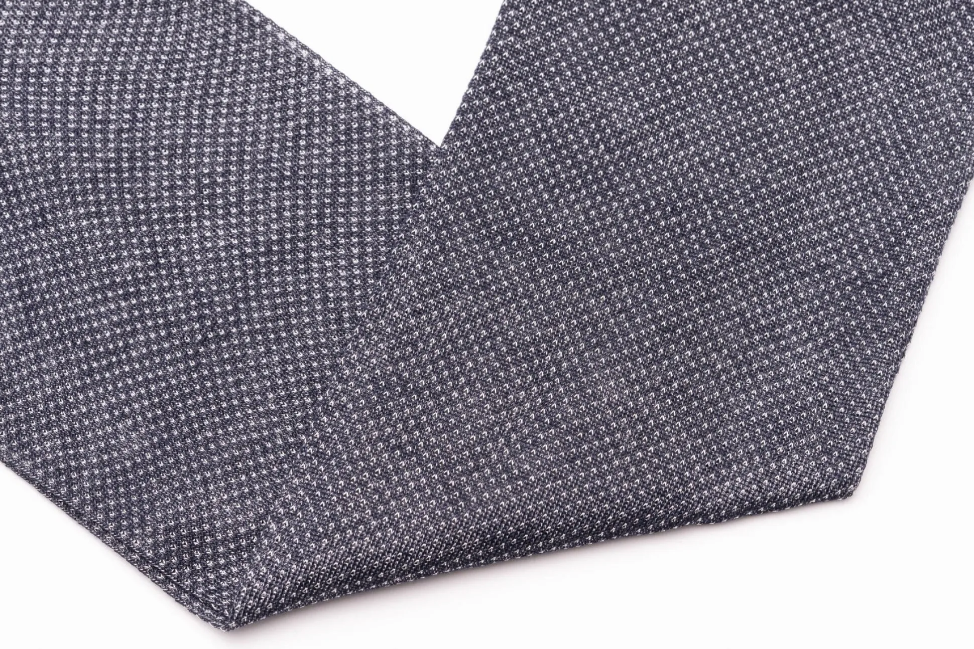 Navy Blue & White Two-Tone Solid Socks