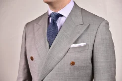 Navy & Light Blue Two-Tone Silk Knit Tie
