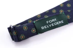 Navy Neats Wool Challis Bow Tie