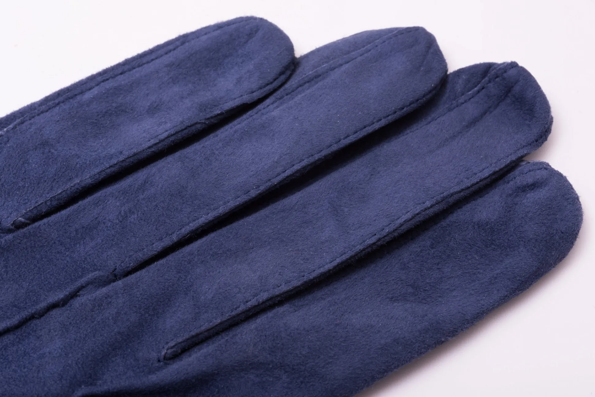 Navy Unlined Lamb Suede Gloves