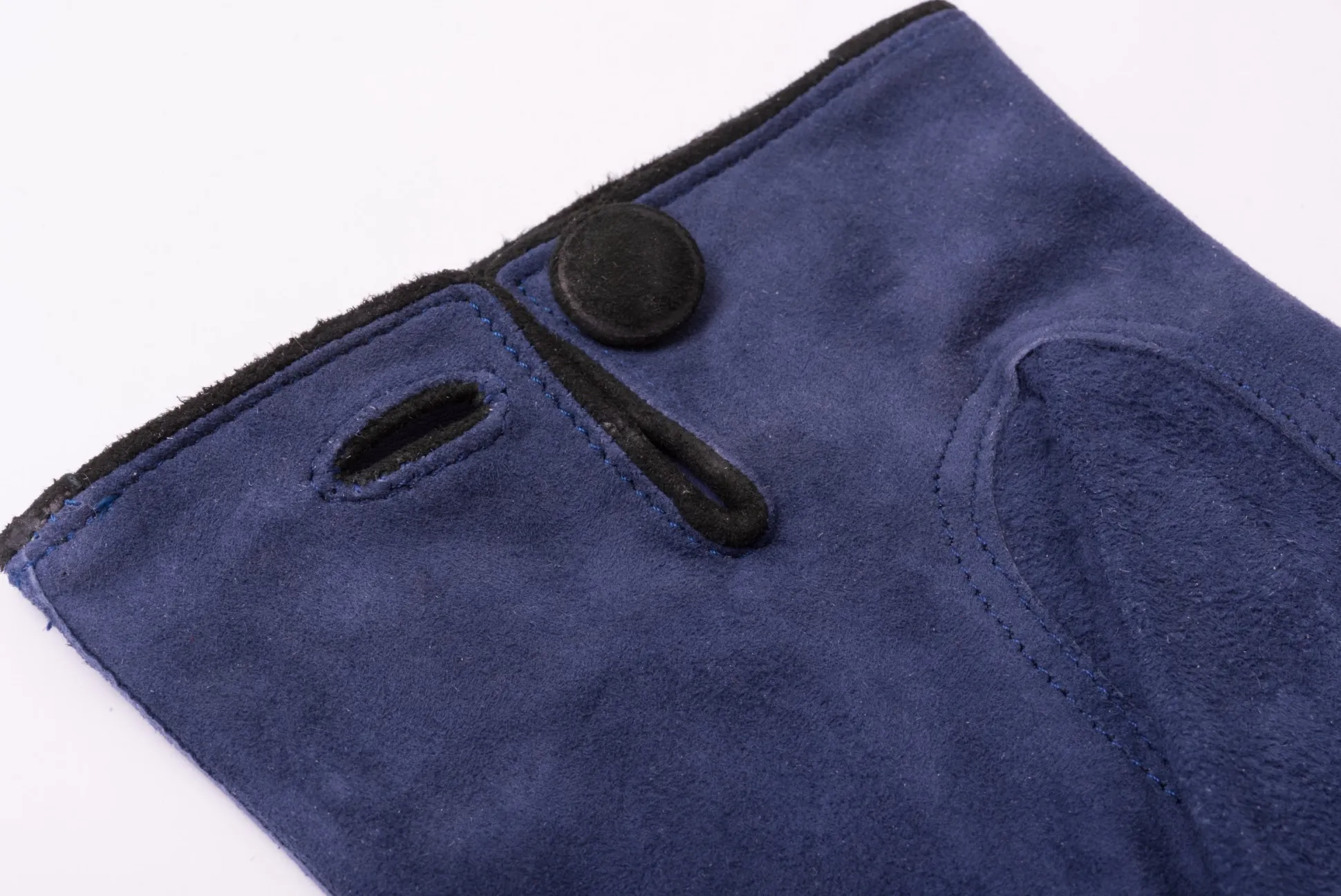 Navy Unlined Lamb Suede Gloves