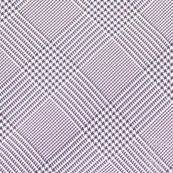 Navy & White Prince of Wales Check Silk Tie