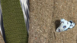 Olive Green Silk Knit Tie
