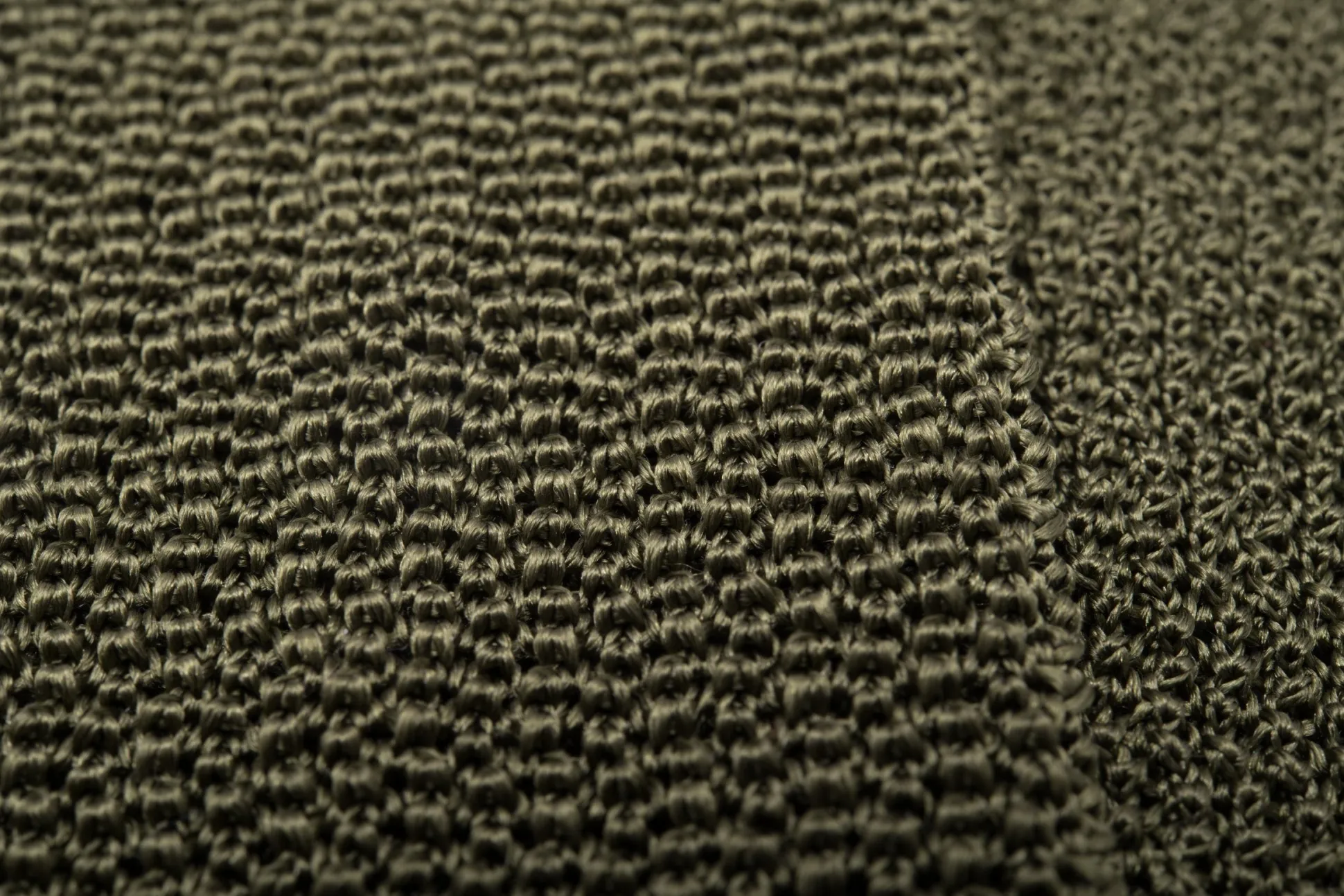 Olive Green Silk Knit Tie
