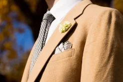 Olive Green X-Stitch Edge Pale Green Linen Pocket Square