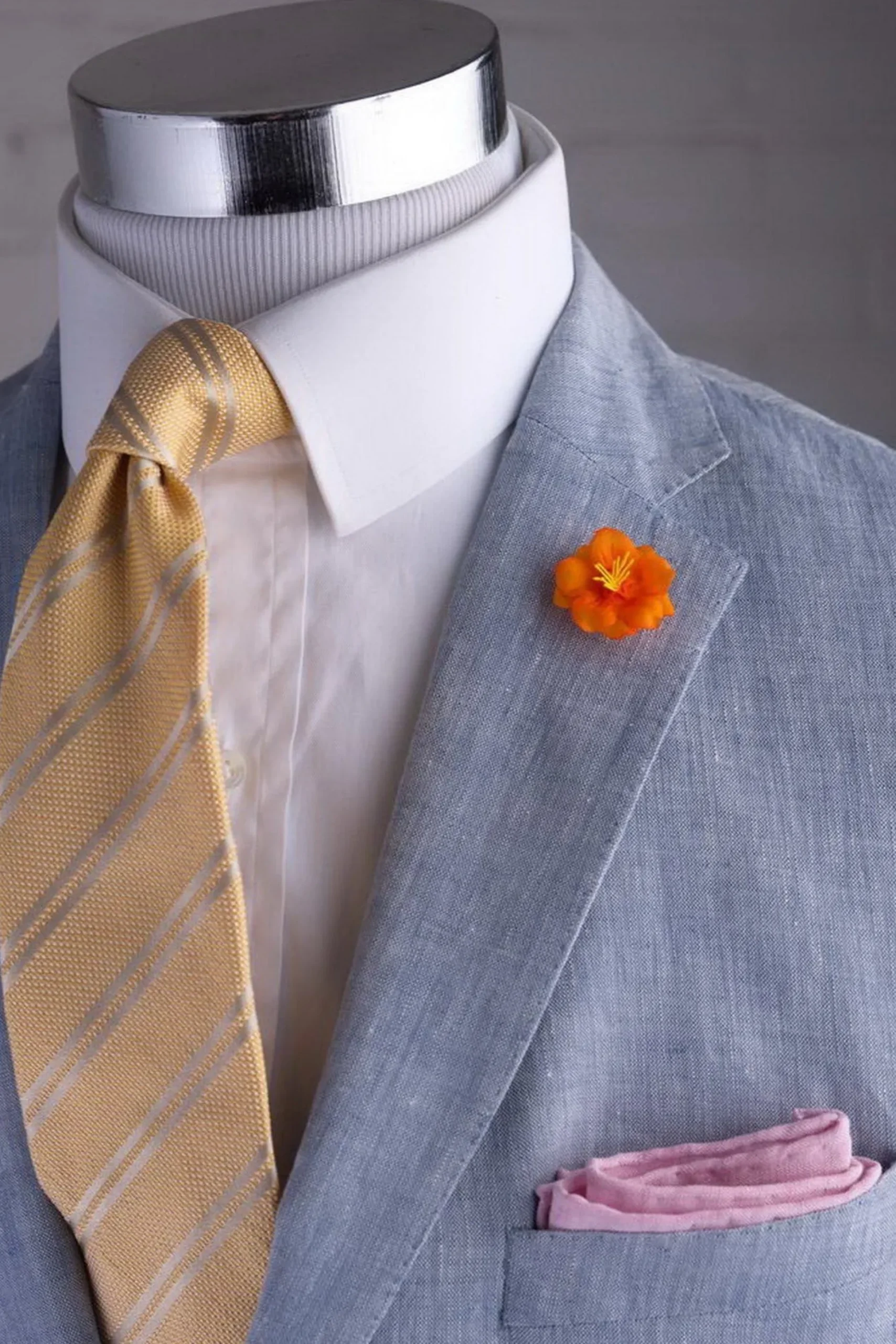 Orange Exotic Caribbean Boutonnière Flower