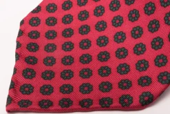 Orange-Red Macclesfield Neats Madder Silk Tie