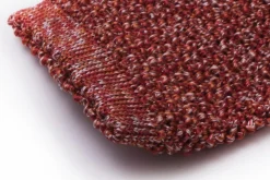 Orange & Red Mottled Silk Knit Tie